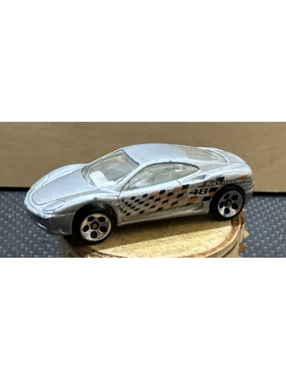 VTG Ferrari 360 Modena Hot Wheels Toy Car Silver | Thailand | Loose | 1999